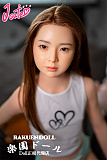 【ロり系】羽純ヘッド（植毛タイプ） ＆ 137cm バスト平 LL団 フルシリコンドール 可愛い女の子  J cute