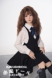 【小柄ロリ系】 A144ヘッド ＆ 142cm 平らボディ tpe製ラブドール 宣材写真はリアルメイク塗装加工あり axbdoll