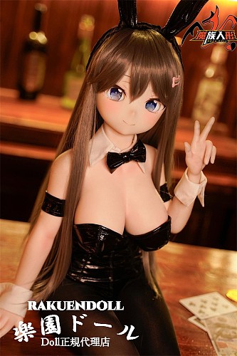 【アニメドール】新ボディー！麻衣ヘッド＆ 85cm巨乳 可愛い子 ウサギ ラビットちゃん ソフトビニール製頭部 TPE製ボディ ミニラブドール 宣伝画像と同じ制服も付属 Mozudoll