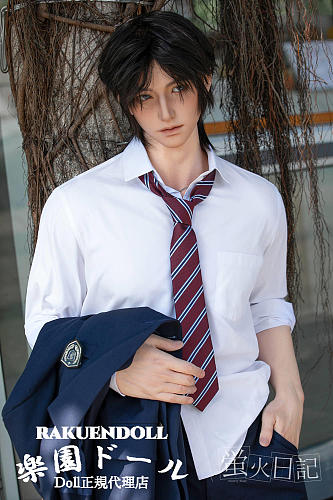 蛍火日記  男性ドール新作 男子高校生 江灵（Jiangling）ヘッド 176cm メイク①  フルシリコン製 リアル塗装加工あり 蛍火ラブドール