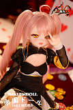 Mozudoll 3.5kg ミニドール 65cm 琥珀ちゃん ソフトビニール製頭部 シリコン製 ボディ 宣伝画像と同じ制服も付属 アニメラブドール