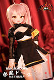 Mozudoll 3.5kg ミニドール 65cm 琥珀ちゃん ソフトビニール製頭部 シリコン製 ボディ 宣伝画像と同じ制服も付属 アニメラブドール