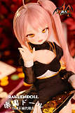 Mozudoll 3.5kg ミニドール 65cm 琥珀ちゃん ソフトビニール製頭部 シリコン製 ボディ 宣伝画像と同じ制服も付属 アニメラブドール