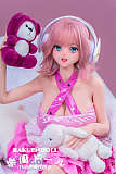 ピンクの髪の毛 短髪 アニメ系ラブドール