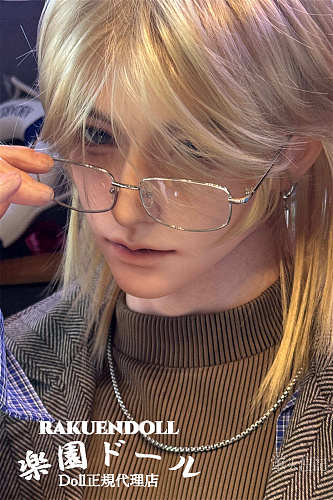 蛍火日記  男性ドール カッコイイ金髪 江灵（Jiangling）ヘッド 176cm メイク①  フルシリコン製 リアル塗装加工あり 蛍火ラブドール