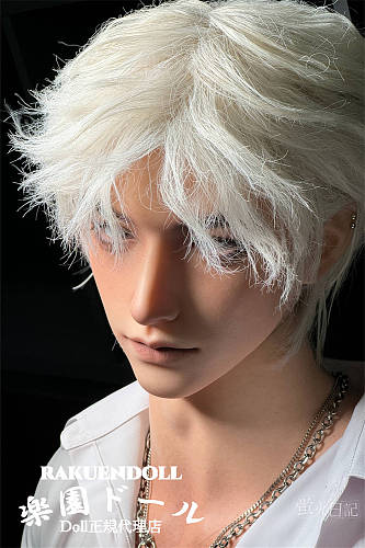 蛍火日記  男性ダッチワイフ 白い髪の毛 江灵（Jiangling）ヘッド 176cm メイク①  フルシリコン製 リアル塗装加工あり 蛍火ラブドール