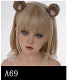 A09ヘッド ＆ 100cm 平ら TPEボディ+TPEヘッド  宣材写真がリアルメイク付き axbdoll