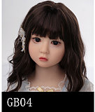 GB58ヘッド ＆ 100cm 平ら シリコン頭部+TPEボディ 宣材写真がリアルメイク付き axbdoll