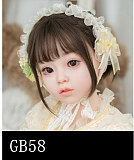 GB58ヘッド ＆ 100cm 平ら シリコン頭部+TPEボディ 宣材写真がリアルメイク付き axbdoll