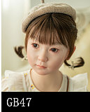 GB58ヘッド ＆ 100cm 平ら シリコン頭部+TPEボディ 宣材写真がリアルメイク付き axbdoll