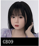 GB58ヘッド ＆ 100cm 平ら シリコン頭部+TPEボディ 宣材写真がリアルメイク付き axbdoll
