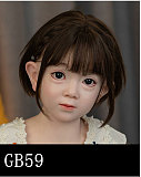 GB58ヘッド ＆ 100cm 平ら シリコン頭部+TPEボディ 宣材写真がリアルメイク付き axbdoll