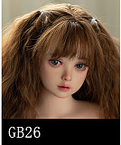 【6月12日まで10%オフ！！】GB02ヘッド ＆ 100cm 平ら お姫様  シリコン頭部+TPEボディ 宣材写真がリアルメイク付き axbdoll