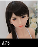 【小柄ロリ系】 A144ヘッド ＆ 142cm 平らボディ tpe製ラブドール 宣材写真はリアルメイク塗装加工あり axbdoll