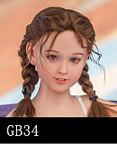 GB09ヘッド ＆ 120cm  シリコン頭部+TPEボディ 宣材写真がリアルメイク付き axbdoll