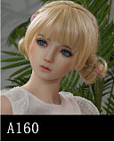 【小柄ロリ系】 A144ヘッド ＆ 142cm 平らボディ tpe製ラブドール 宣材写真はリアルメイク塗装加工あり axbdoll