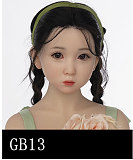 GB13ヘッド ＆ 130cm バスト大  シリコン頭部+TPEボディ 宣材写真がリアルメイク付き axbdoll