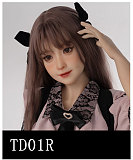 【小柄ロリ系】 A144ヘッド ＆ 142cm 平らボディ tpe製ラブドール 宣材写真はリアルメイク塗装加工あり axbdoll