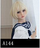 【小柄ロリ系】 A144ヘッド ＆ 142cm 平らボディ tpe製ラブドール 宣材写真はリアルメイク塗装加工あり axbdoll