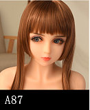【小柄ロリ系】 A144ヘッド ＆ 142cm 平らボディ tpe製ラブドール 宣材写真はリアルメイク塗装加工あり axbdoll