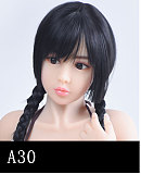 【小柄ロリ系】 A144ヘッド ＆ 142cm 平らボディ tpe製ラブドール 宣材写真はリアルメイク塗装加工あり axbdoll