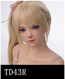 【小柄ロリ系】 A144ヘッド ＆ 142cm 平らボディ tpe製ラブドール 宣材写真はリアルメイク塗装加工あり axbdoll