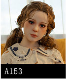 【小柄ロリ系】 A144ヘッド ＆ 142cm 平らボディ tpe製ラブドール 宣材写真はリアルメイク塗装加工あり axbdoll