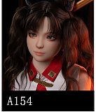 【小柄ロリ系】 A144ヘッド ＆ 142cm 平らボディ tpe製ラブドール 宣材写真はリアルメイク塗装加工あり axbdoll