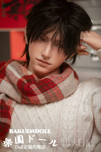蛍火日記 イケメン 江灵（Jiangling）ヘッド 176cm メイク①  フルシリコン製 そばかすある優しい男の子 リアル塗装加工あり 男性リアルドール