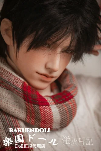 蛍火日記 イケメン 江灵（Jiangling）ヘッド 176cm メイク①  フルシリコン製 そばかすある優しい男の子 リアル塗装加工あり 男性リアルドール