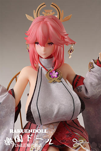 Otaku Doll ミニドール 八重神子コスプレ ゲームフィギュア 65cm PVCヘッド+シリコンボディ 収納が便利 使いやすい 普段は鑑賞用 小さいラブドール cosplay