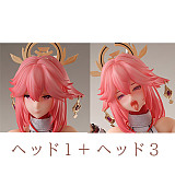 Otaku Doll ミニドール 八重神子コスプレ ゲームフィギュア 65cm PVCヘッド+シリコンボディ 収納が便利 使いやすい 普段は鑑賞用 小さいラブドール cosplay