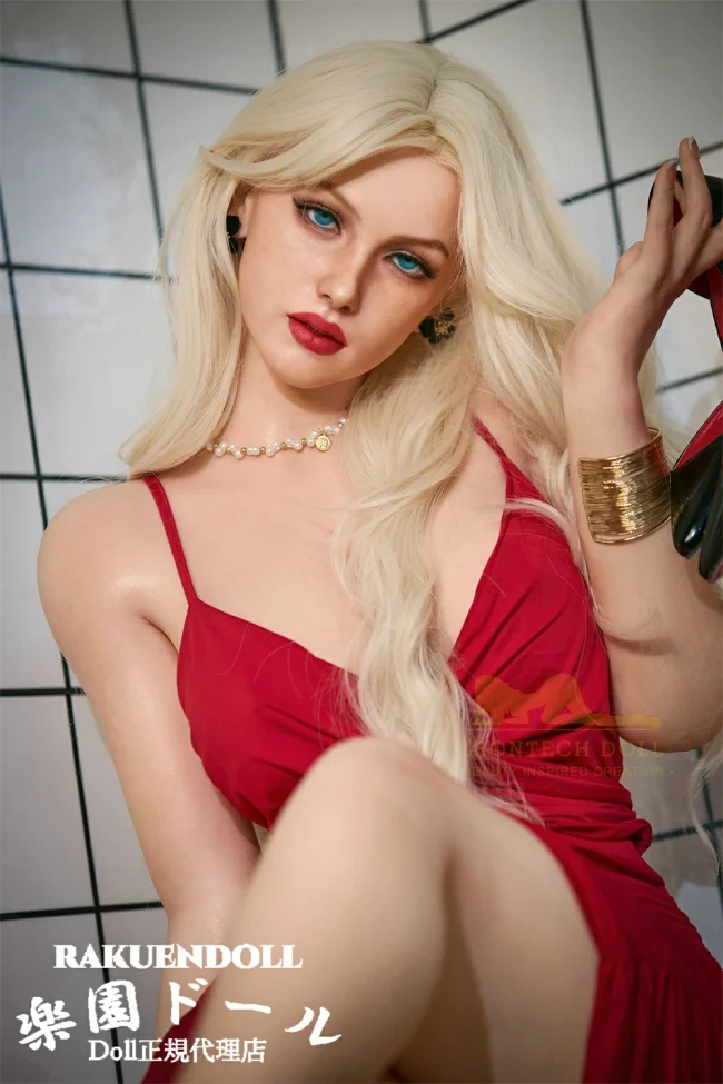 irontechdoll ナチュラルシリーズ S44ヘッド  T164cm Eカップ(肌テクスチャ) 大人の色気とミステリアスな雰囲気 欧米美少女ラブドール 眉毛と睫毛植毛加工あり シリコン製リアルドール