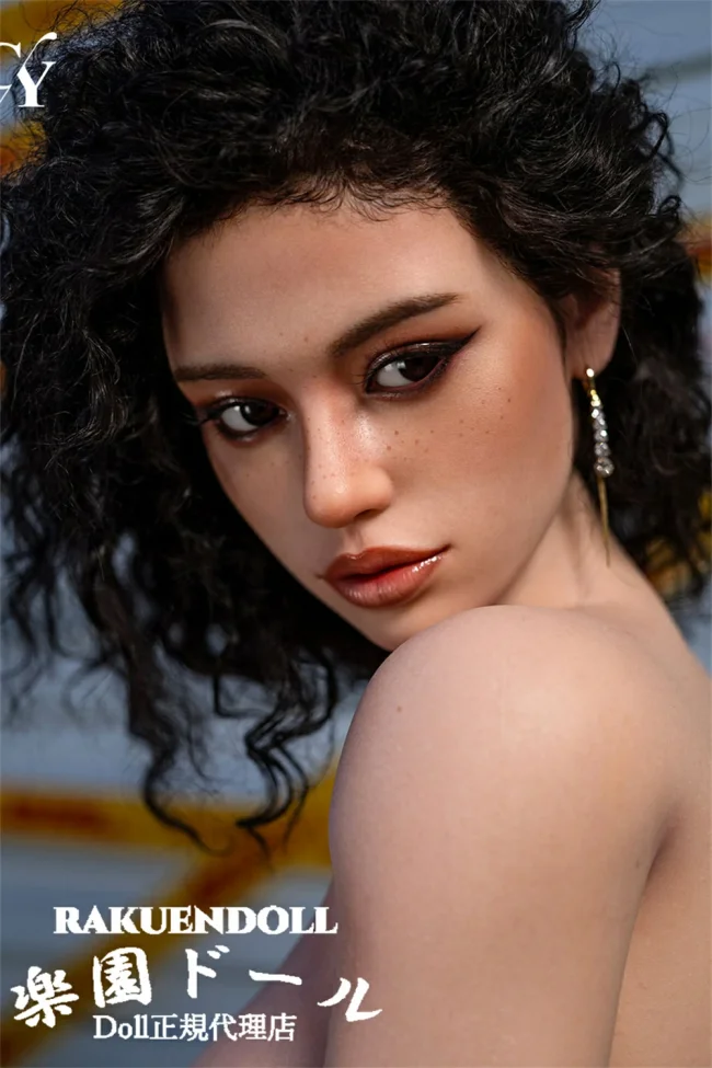 TOP-CYDOLL  Tanyaヘッド 168cm Fカップ アフロヘアー ラブドール 宣材写真のはフルシリコン製のリアル高級ダッチワイフ