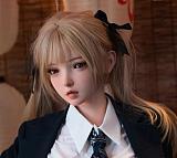 Houyu後遇 伊娃eva 158cm Eカップ 22kgだけ！軽量アダルトラブドール 小悪魔系·ピンクショートヘア フルシリコン製高級ラブドール