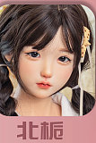 SHEdoll  北栀（Beizhi）ヘッド 黒髪丸子頭 140cm 可愛い系ラブドール AAカップ 高クオリティ版塗装加工選択可！宣材写真はフルシリコン製ダッチワイフ
