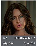 ZELEXdoll 欧米風リアルダッチワイフ GE86ヘッド ＆ 165cm新型165X F-cup シリコンドール