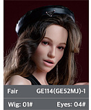 ZELEXdoll GE124ヘッド ＆ 165cm新型165X F-cup シリコンドール