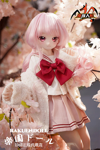 Mozudoll 3.5kg アニメ風ミニフィギュア 65cm 珊瑚ちゃん ソフトビニール製頭部 シリコン製 ボディ 宣伝画像と同じ制服も付属 アニメラブドール