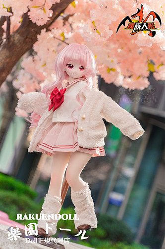 Mozudoll 3.5kg アニメ風ミニフィギュア 65cm 珊瑚ちゃん ソフトビニール製頭部 シリコン製 ボディ 宣伝画像と同じ制服も付属 アニメラブドール