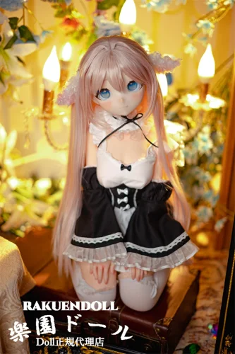 MW Girl(魔物姫)   艾莉亚ヘッド 85cm 5.5Kgだけ メイド服＆ピンク髪 フィギュア ソフトビニール製頭部 アニメドールTPE製ボディ 宣材写真と同じ制服も付属