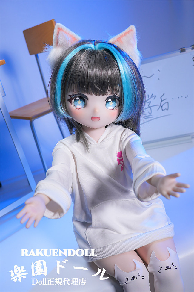 MW Girl(魔物姫)  アニメファン必見の猫耳少女フィギュア！ 呆呆喵ちゃんヘッド 70cm 5.2kgだけ  アニメフィギュア ソフトビニール製頭部 アニメドール シリコン製ボディ 宣材写真と同じ制服も付属