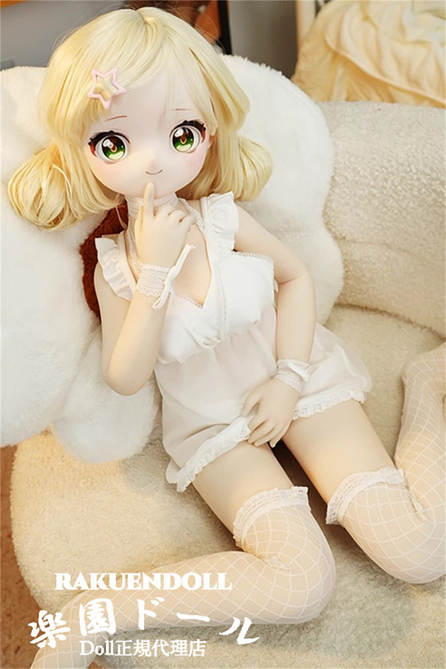 MW Girl(魔物姫)   里奈ちゃんヘッド 金髪お団子ヘアが可愛さ全開！85cm 7kgだけ ふんわり系フィギュア ソフトビニール製頭部 アニメドール シリコン製ボディ 宣材写真と同じ制服も付属