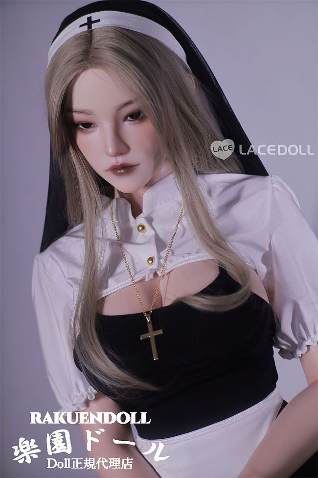 LACE DOLL 晨露（chenlu）ちゃん 冷酷な美しさを纏う修道女風ラブドール 168cmEカップ 宣材写真のはシリコンボディ 冷たい美人 リアルドール