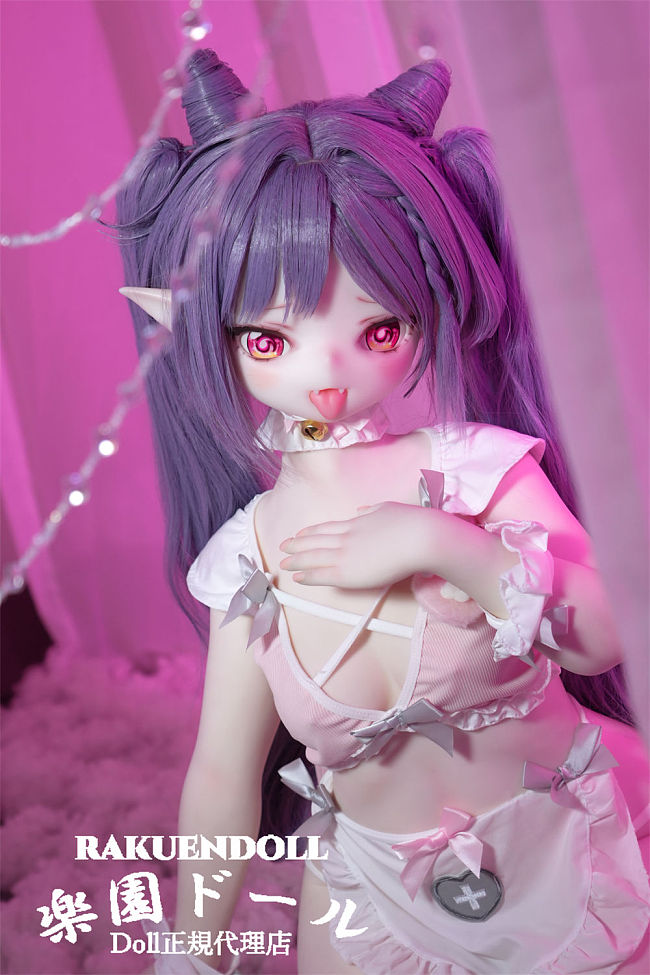 MW Girl(魔物姫)  可晴（keqing）ヘッド 138cm Aカップの愛らしい小悪魔ドール フィギュア 宣材写真はtpeボディ+エルフ耳シリコンヘッド アニメドール