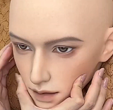 蛍火日記 新ボディー！ 江灵（Jiangling）ヘッド 180cm メイク⑤ 金色ショートヘアの癒し系男性ドール 広い肩幅と細身のウエスト フルシリコン製 優しい男の子 リアル塗装加工あり 女性向けのリアルドール