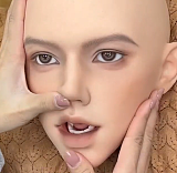 蛍火日記 新ボディー！ 江灵（Jiangling）ヘッド 180cm メイク⑤ 金色ショートヘアの癒し系男性ドール 広い肩幅と細身のウエスト フルシリコン製 優しい男の子 リアル塗装加工あり 女性向けのリアルドール