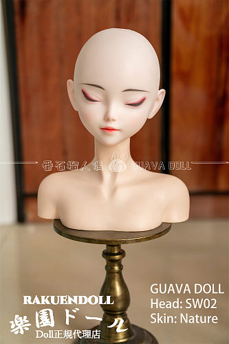 GUAVADOLL 115cm SW02ヘッド 目閉じタイプ 狐顔の美少女 アニメドール 宣伝画像同じウィッグ+衣装+飾り付き 宣材写真はフルシリコン製ダッチワイフ