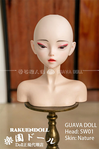 GUAVADOLL 115cm SW01ヘッド 目開きタイプ 小悪魔キツネ娘 アニメドール 宣伝画像同じウィッグ+衣装+飾り付き 宣材写真はフルシリコン製ダッチワイフ