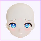 MW Girl(魔物姫)   里奈ちゃんヘッド 無邪気な笑顔 70cm 5.2kgだけ ふんわり系フィギュア ソフトビニール製頭部 アニメドール シリコン製ボディ 宣材写真と同じ制服も付属